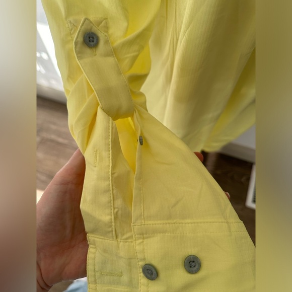 Reel Legends Mariner II men’s Fishing shirt yellow  SZ M lightweight - Picture 6 of 7